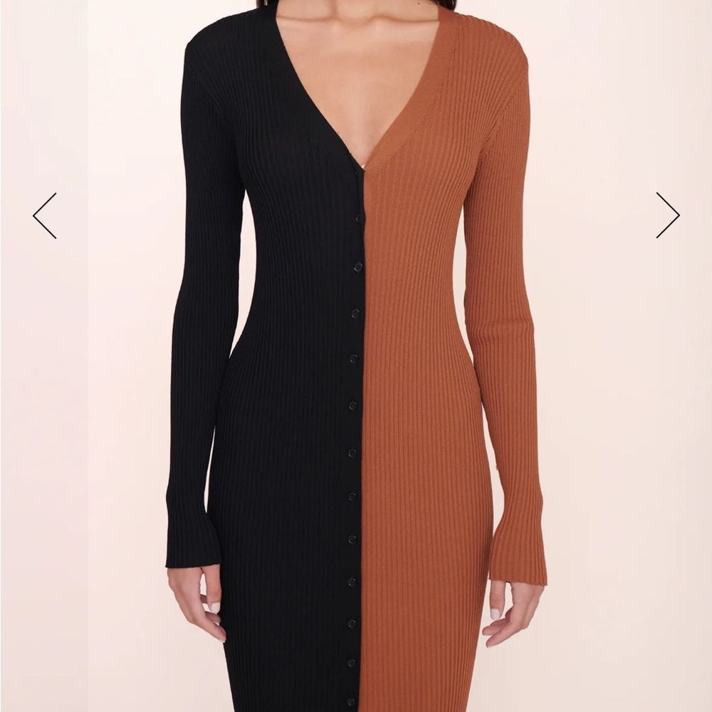 Bodycon Long Ribbed Dress - Picture 7 of 8